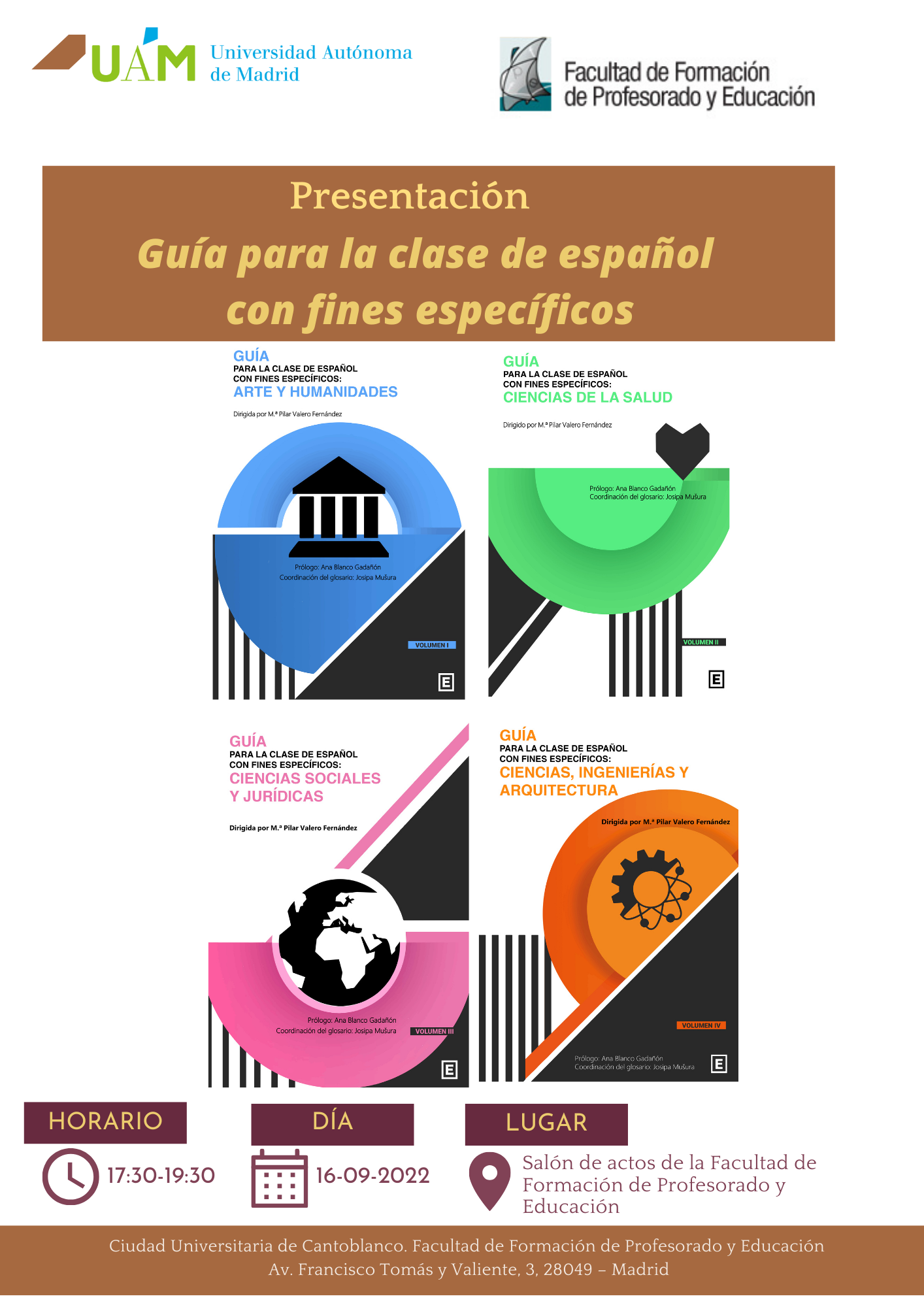 Presentación de la Guía para la clase de español con fines específicos